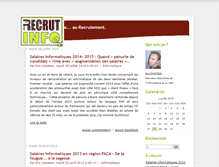 Tablet Screenshot of blog.recrut-info.com